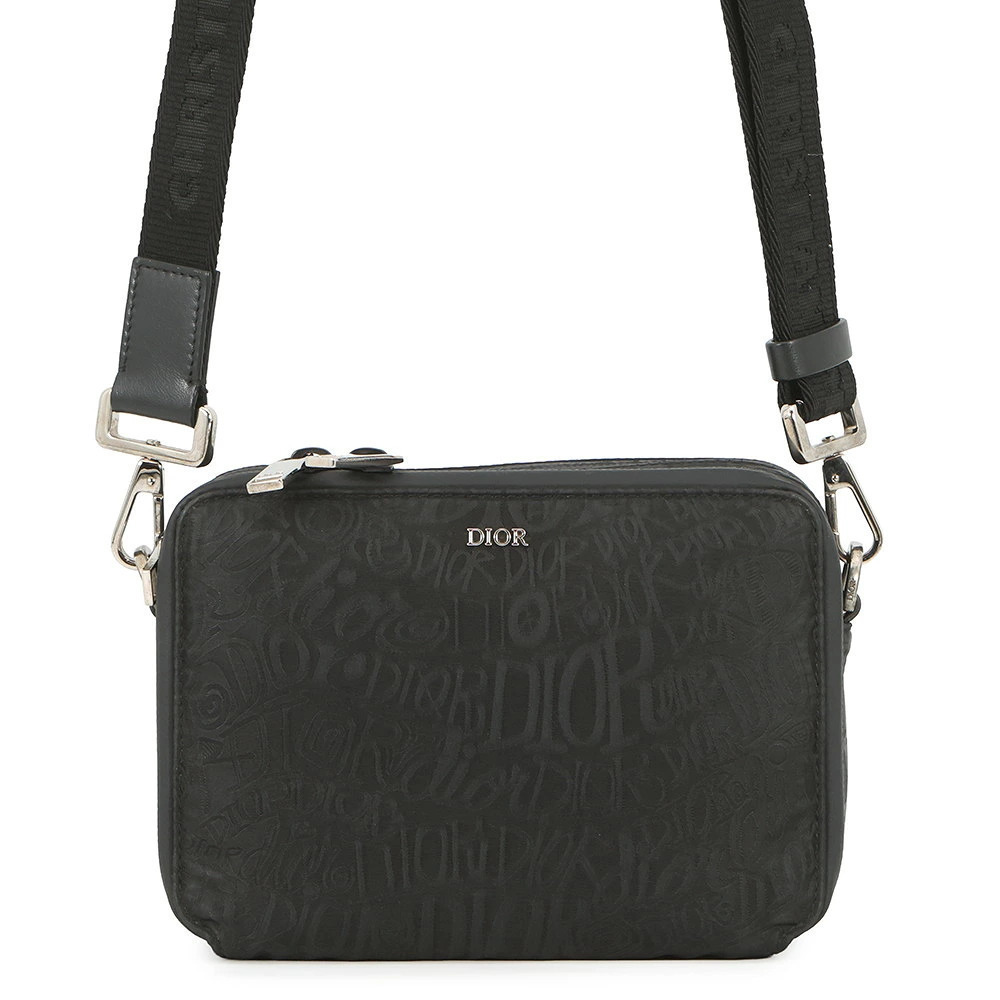 Christian Dior Shoulder Bag SHAWN STUSSY Collaboration Black